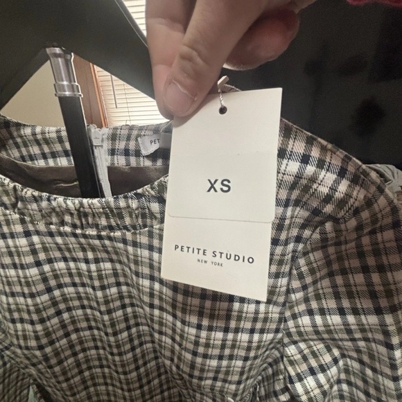 Petite Studio Navy and White Checkered Dress - Picture 4 of 4